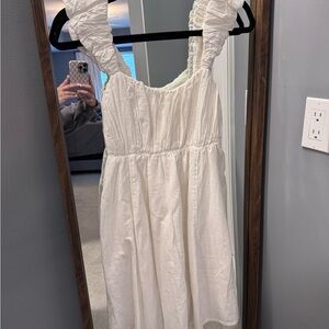 Abercrombie Kids White Ruffled Mini Dress